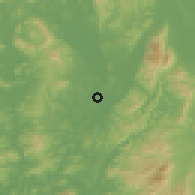 Shaded relief of the 58 km around Nanfeng, drawn from the GMTED2010 grid