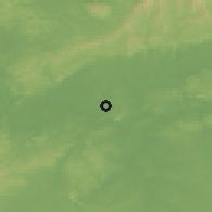 Shaded relief of the 58 km around Nanning, drawn from the GMTED2010 grid