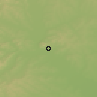 Shaded relief of the 51 km around Nianzishan, drawn from the GMTED2010 grid