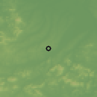 Shaded relief of the 57 km around Ningxiang, drawn from the GMTED2010 grid