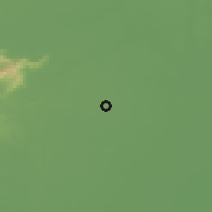 Shaded relief of the 53 km around Peking, drawn from the GMTED2010 grid