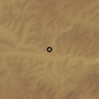 Shaded relief of the 55 km around Qincheng, drawn from the GMTED2010 grid