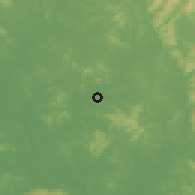 Shaded relief of the 56 km around Qingquan, drawn from the GMTED2010 grid