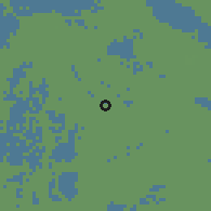 Shaded relief of the 55 km around Qinnan, drawn from the GMTED2010 grid