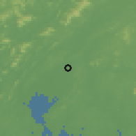 Shaded relief of the 58 km around Qinzhou, drawn from the GMTED2010 grid