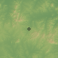 Shaded relief of the 54 km around Qixia, drawn from the GMTED2010 grid