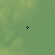 Shaded relief of the 56 km around Qixingtai, drawn from the GMTED2010 grid