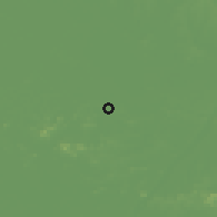 Shaded relief of the 56 km around Caidian, drawn from the GMTED2010 grid