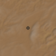 Shaded relief of the 57 km around Rongcheng, drawn from the GMTED2010 grid