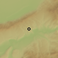 Shaded relief of the 55 km around Sanmenxia, drawn from the GMTED2010 grid
