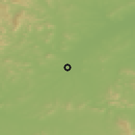 Shaded relief of the 51 km around Shangzhi, drawn from the GMTED2010 grid