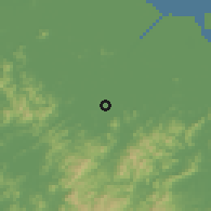 Shaded relief of the 56 km around Shaoxing, drawn from the GMTED2010 grid