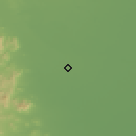 Shaded relief of the 54 km around Shijiazhuang, drawn from the GMTED2010 grid