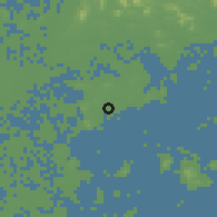 Shaded relief of the 58 km around Shiqiao, drawn from the GMTED2010 grid