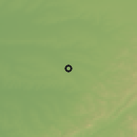 Shaded relief of the 52 km around Siping, drawn from the GMTED2010 grid