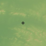 Shaded relief of the 55 km around Sishui, drawn from the GMTED2010 grid