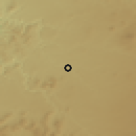 Shaded relief of the 53 km around Songjianghe, drawn from the GMTED2010 grid