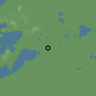 Shaded relief of the 56 km around Songling, drawn from the GMTED2010 grid