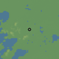 Shaded relief of the 56 km around Suzhou, drawn from the GMTED2010 grid