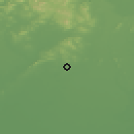 Shaded relief of the 53 km around Tangjiazhuang, drawn from the GMTED2010 grid