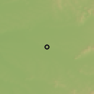 Shaded relief of the 51 km around Tieli, drawn from the GMTED2010 grid