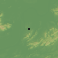 Shaded relief of the 56 km around Tongling, drawn from the GMTED2010 grid