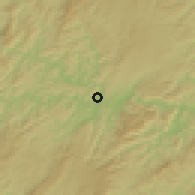 Shaded relief of the 57 km around Tongren, drawn from the GMTED2010 grid