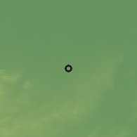 Shaded relief of the 54 km around Weifang, drawn from the GMTED2010 grid