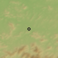 Shaded relief of the 52 km around Weihe, drawn from the GMTED2010 grid