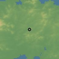 Shaded relief of the 54 km around Wencheng, drawn from the GMTED2010 grid