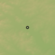 Shaded relief of the 51 km around Wulanhaote, drawn from the GMTED2010 grid