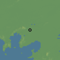 Shaded relief of the 56 km around Wuxi, drawn from the GMTED2010 grid