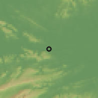 Shaded relief of the 56 km around Wuxue, drawn from the GMTED2010 grid