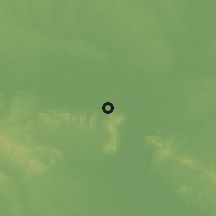 Shaded relief of the 56 km around Xiangfan, drawn from the GMTED2010 grid