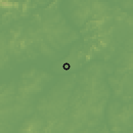 Shaded relief of the 57 km around Xiangtan, drawn from the GMTED2010 grid