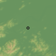 Shaded relief of the 56 km around Xiaoshan, drawn from the GMTED2010 grid