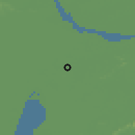 Shaded relief of the 56 km around Changzhou, drawn from the GMTED2010 grid