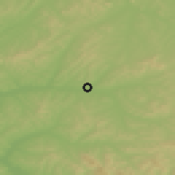 Shaded relief of the 52 km around Xifeng, drawn from the GMTED2010 grid