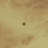 Shaded relief of the 53 km around Xuanhua, drawn from the GMTED2010 grid