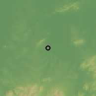 Shaded relief of the 56 km around Xuanzhou, drawn from the GMTED2010 grid
