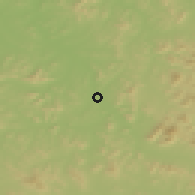 Shaded relief of the 52 km around Yantongshan, drawn from the GMTED2010 grid