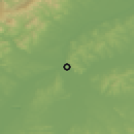 Shaded relief of the 51 km around Yilan, drawn from the GMTED2010 grid