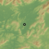 Shaded relief of the 58 km around Yingcheng, drawn from the GMTED2010 grid