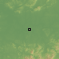 Shaded relief of the 57 km around Yingtai, drawn from the GMTED2010 grid