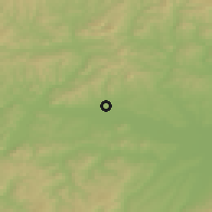 Shaded relief of the 51 km around Chengzihe, drawn from the GMTED2010 grid
