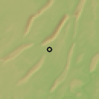 Shaded relief of the 56 km around Yongchang, drawn from the GMTED2010 grid
