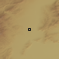 Shaded relief of the 54 km around Yuanping, drawn from the GMTED2010 grid