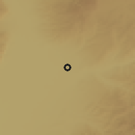 Shaded relief of the 54 km around Yuci, drawn from the GMTED2010 grid