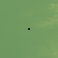 Shaded relief of the 53 km around Yuhong, drawn from the GMTED2010 grid