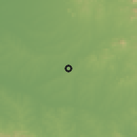 Shaded relief of the 56 km around Zaoyang, drawn from the GMTED2010 grid